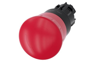 Siemens EMERG. STOP mushroom pushb., 40mm, red