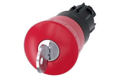 Siemens EMERG. STOP mushroom pushb., 40mm, red