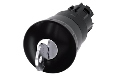 Siemens Mushroom pushbutton, 40mm, black