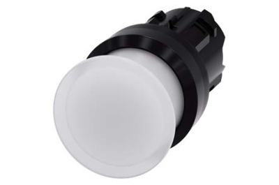 Siemens Illum. mushroom pushbutton, 30mm, white