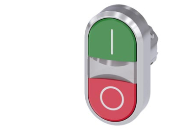 Siemens Twin pushbutton, green, red