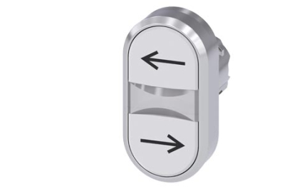 Siemens Twin pushbutton, white, white