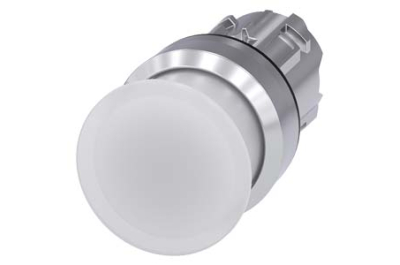 Siemens Illum. mushroom pushbutton, 30mm, white