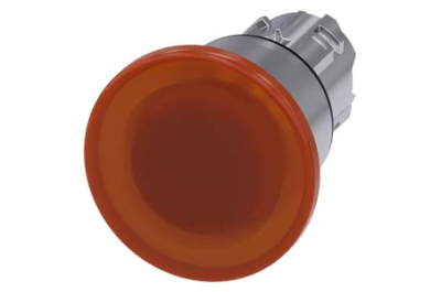 Siemens Illum. mushroom pushbutton, 40mm, amber
