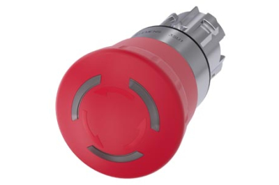 Siemens Illu. EMERG. STOP mush. pushb., 40mm, rd