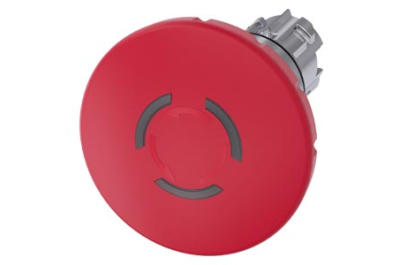 Siemens Illu. EMERG. STOP mush. pushb., 60mm, rd