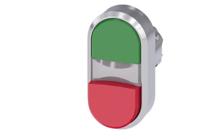 Siemens Illuminated twin pushbutton, green, red