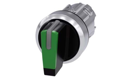 Siemens 3SU1052-2BN40-0AA0 electrical actuator Black, Green, Metallic