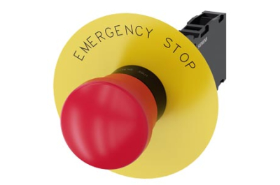 Siemens EMERG. STOP mushroom pushb., 40mm, red