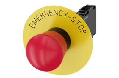 Siemens EMERG. STOP mushroom pushb., 40mm, red