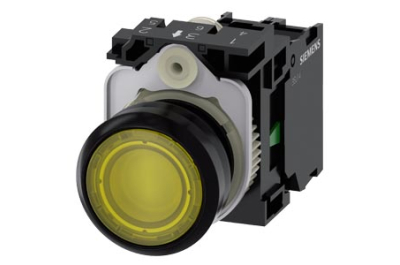 Siemens Illuminated pushbutton, yellow