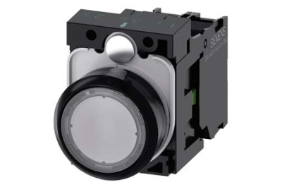 Siemens 3SU1102-0AB70-1BA0 electrical actuator Black, Translucent