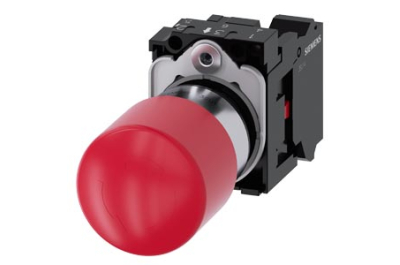 Siemens EMERG. STOP mushroom pushb., 30mm, red