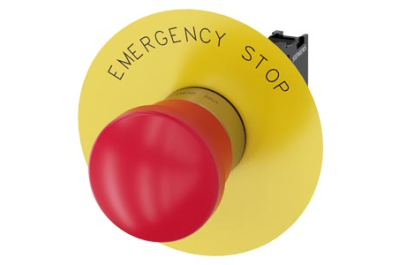 Siemens EMERG. STOP mushroom pushb., 40mm, red