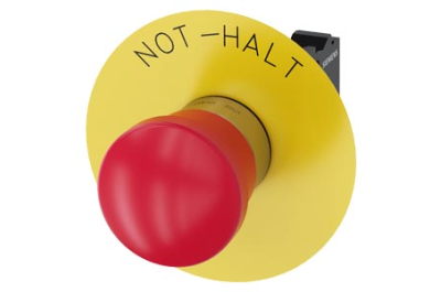 Siemens EMERG. STOP mushroom pushb., 40mm, red