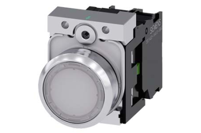 Siemens 3SU1152-0AB60-1BA0 electrical actuator Black, Silver, White