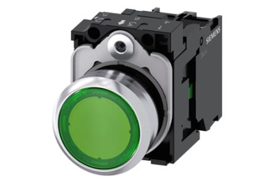 Siemens Illuminated pushbutton, green
