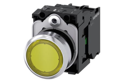 Siemens Illuminated pushbutton, yellow