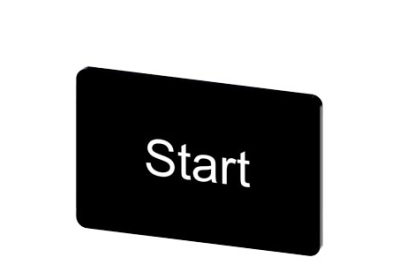 Siemens Labeling plate, snap-on