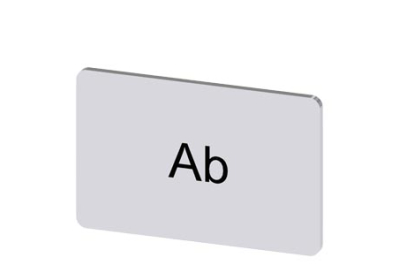 Siemens Labeling plate, snap-on