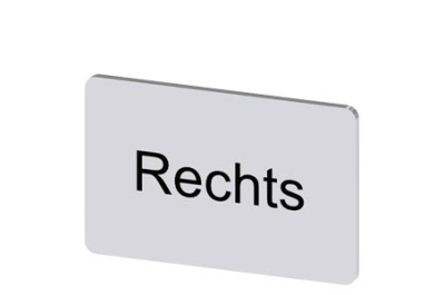 Siemens Labeling plate, snap-on