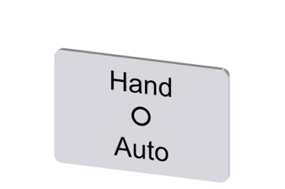 Siemens Labeling plate, snap-on