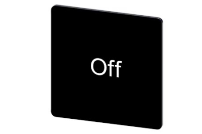 Siemens Labeling plate, self-adhesive