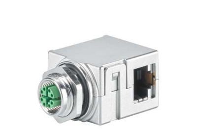 Siemens IE M12 Panel Feedthrough 4x2 (5 pieces)