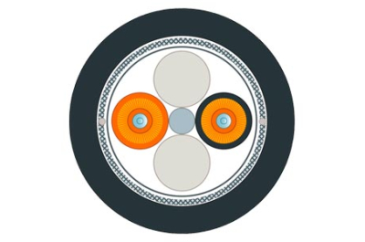 Siemens FO Ground Cable 50/125 300 m, 4xBFOC