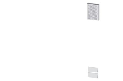 Siemens IP43 kit rear panel, W: 350 mm